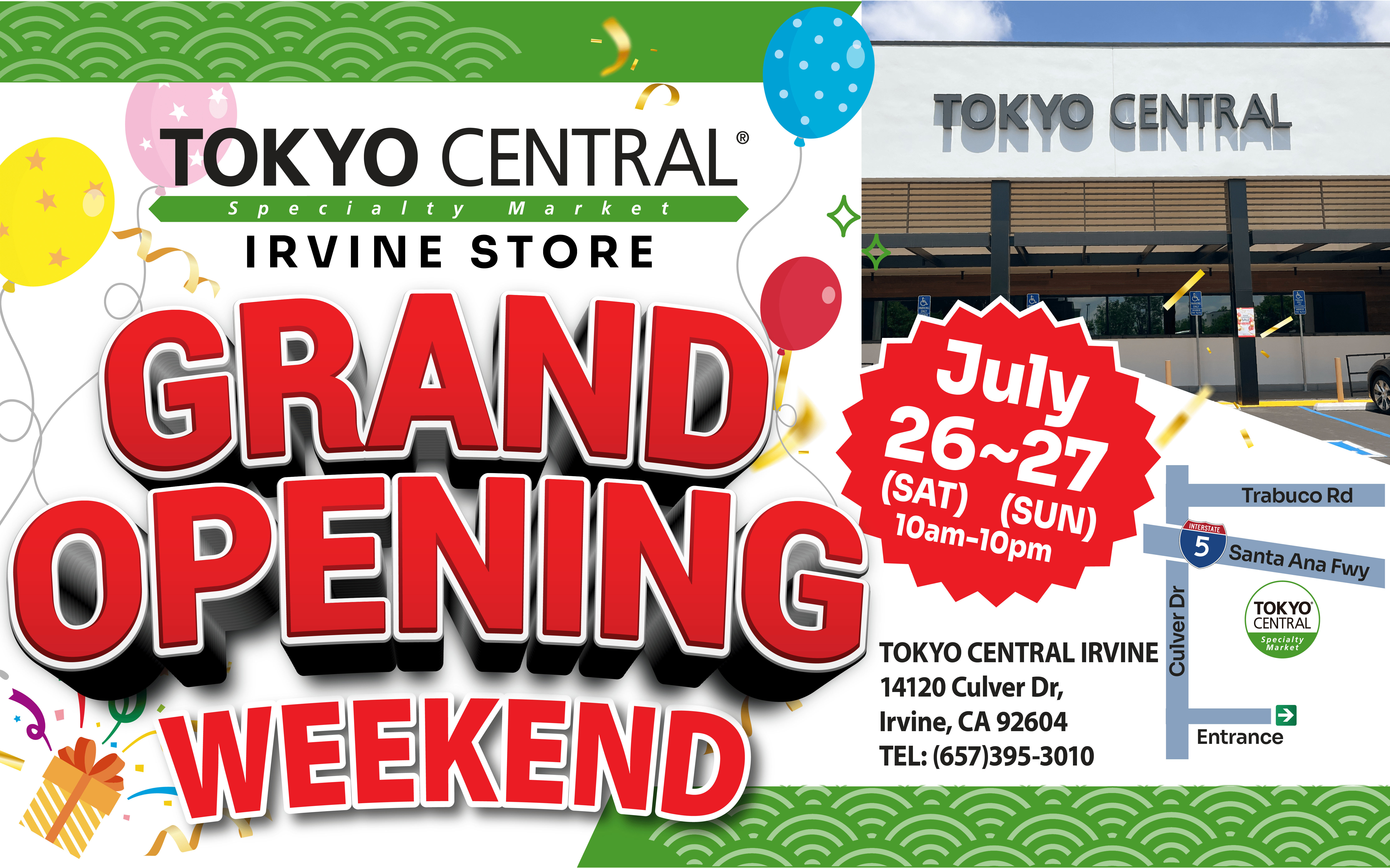 IRVINE STORE Grand Opening on 7/26!