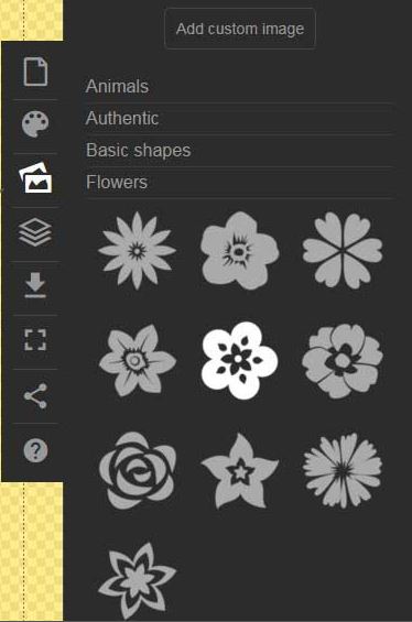 select the background texture