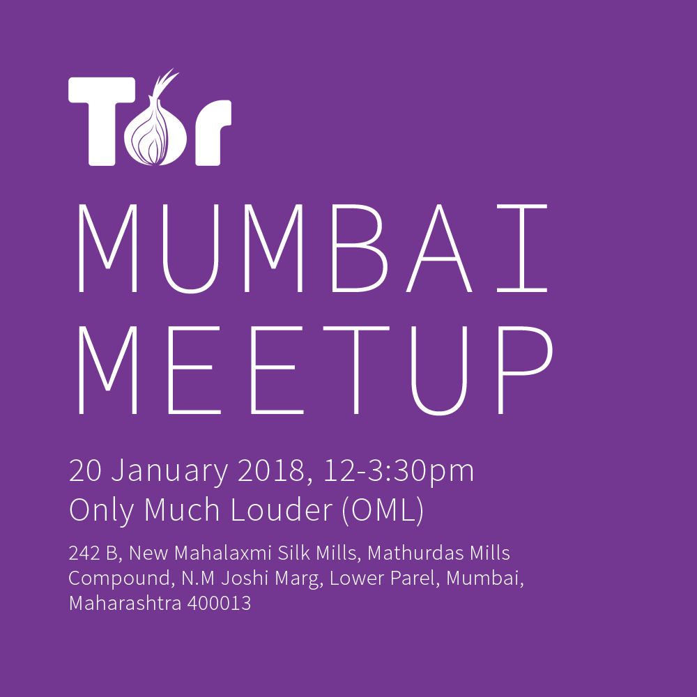 Anda pasti sering sekali mendengar atau melihat kata meetup, baik itu di dunia nyata maupun dunia maya seperi facebook, twitter atau aplikasi . Mumbai Tor Meetup Antonela Sukhbir Tor Blog