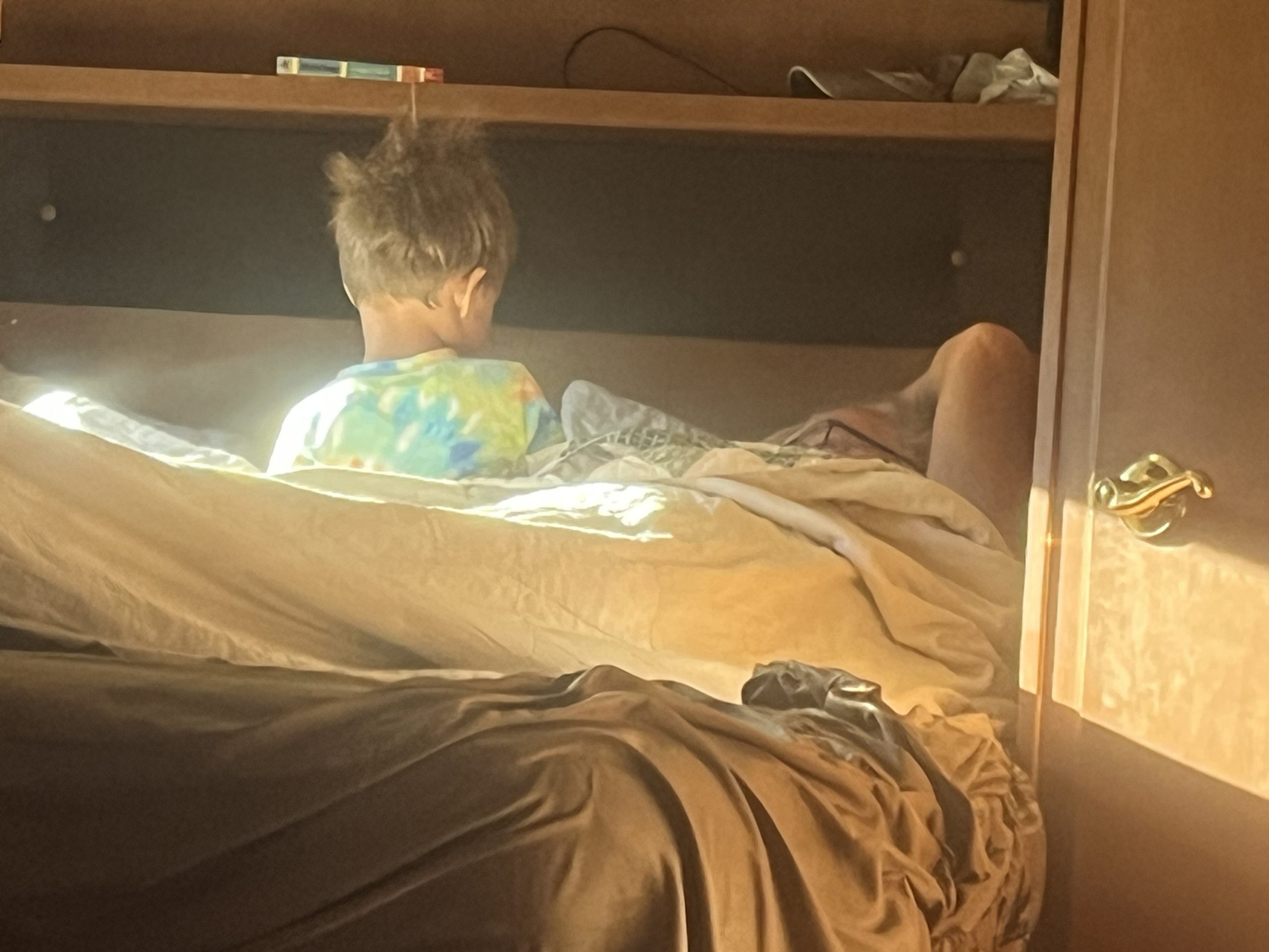 Horsing around in the morning