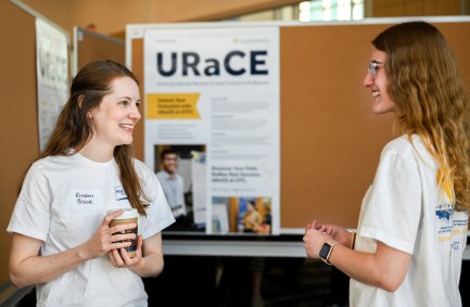 Spring Research and Arts Conference-25- People attend the Spring Research and Arts Conference Wednesday, Apr. 9, 2025 in the Wolford Family Center.
