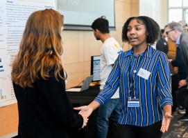 Spring Research and Arts Conference-25- People attend the Spring Research and Arts Conference Wednesday, Apr. 9, 2025 in the Wolford Family Center.