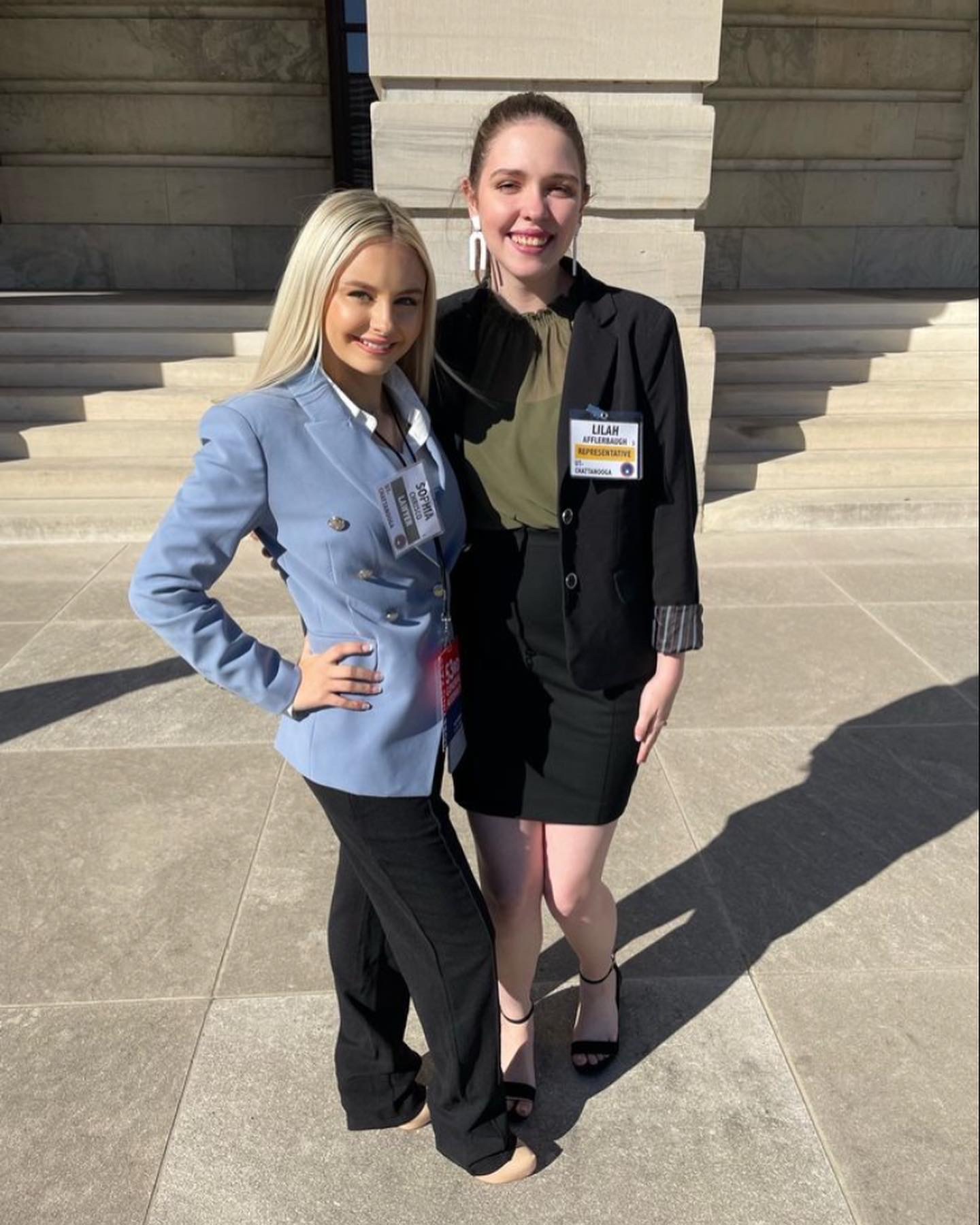 Sophia Chrisco, left, and Lilah Afflerbaugh