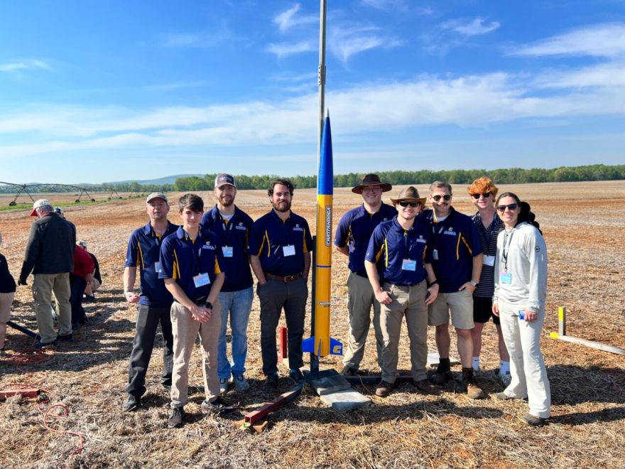 The Rocket Mocs team launched a rocket that flew to a height of 4,470 feet.