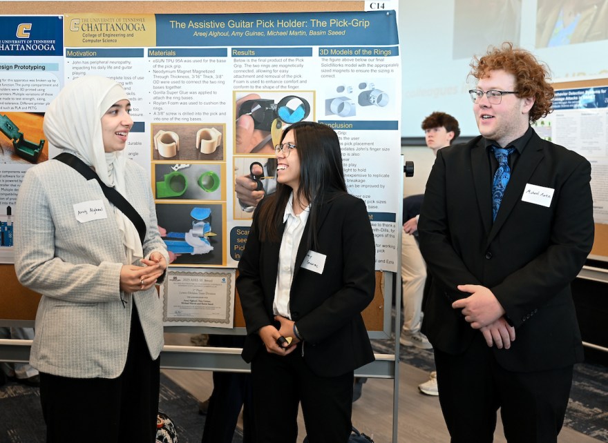 Areej Alghoul, Amy Guinac and Michael Martin