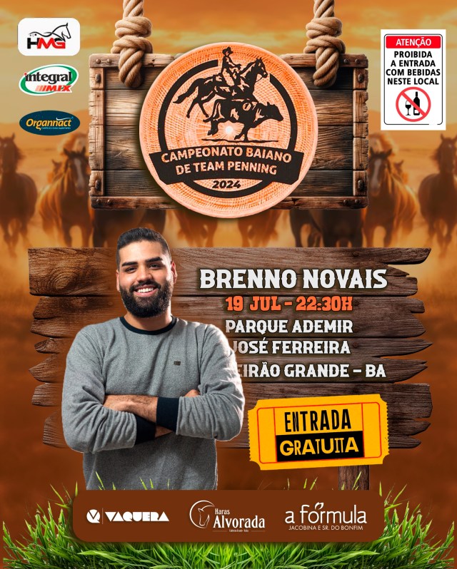 Card de divulgação da 4ª Etapa do Campeonato Baiano de Team Penning