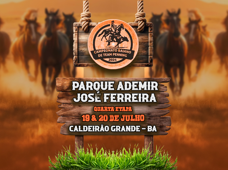 Banner da 4ª Etapa do Campeonato Baiano de Team Penning