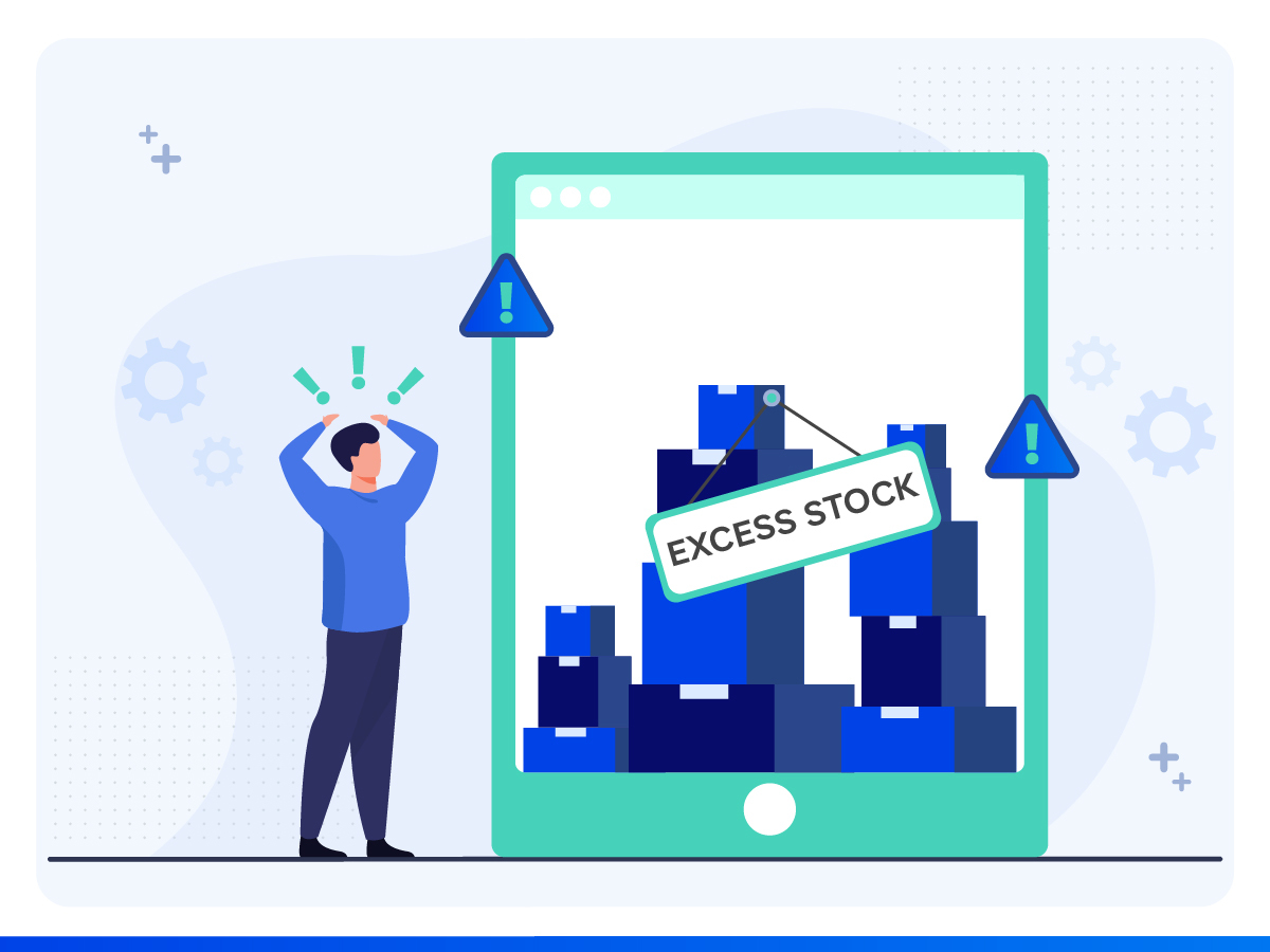 man thinking about how to get rid of surplus inventory