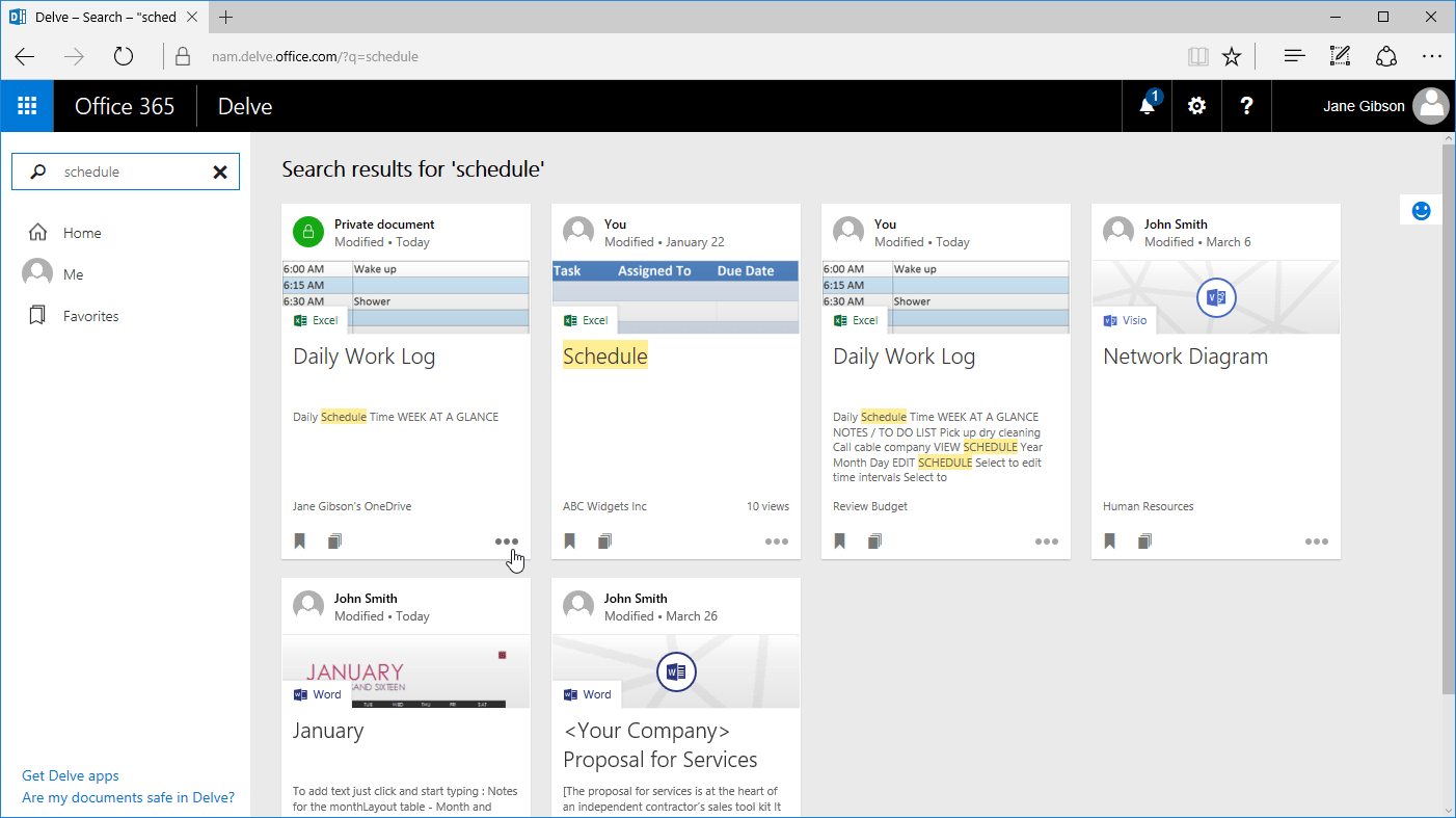 Microsoft office 365 focus on delve