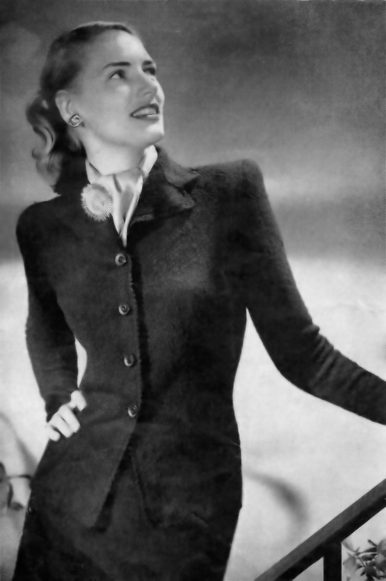 1940s knitted two-piece tailored suit pattern