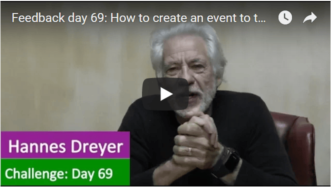 [Day 69] How To Create An Event To Turn 2 Cents Into Millions