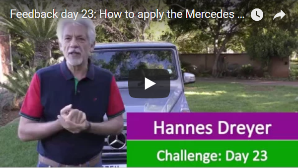 [Day 23] How To Apply The Mercedes Principle To Become Financially Free…