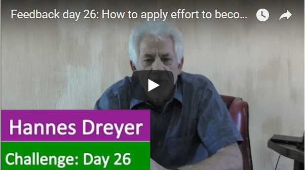 [Day 26] How To Apply Effort To Become Financially Free.
