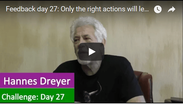 [Day 27] Only The Right Actions Will Lead To Financial Freedom