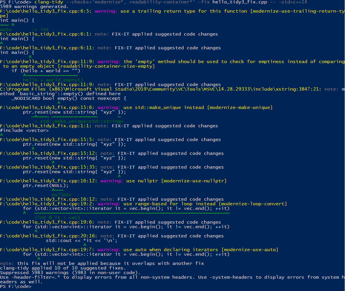 A Brief Introduction To ClangTidy And Its Role in Visual Assist