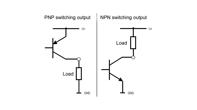 Schema Di Collegamento Delle Uscite Transistor Pnp E Npn Dei
