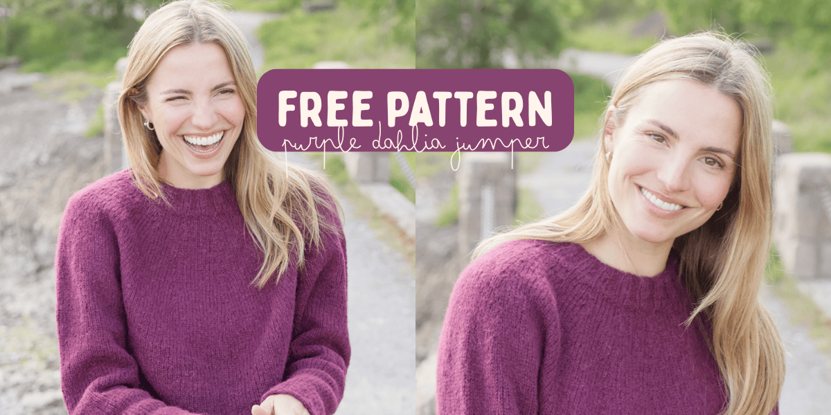 Free Pattern! Purple Dahlia Sweater 💜