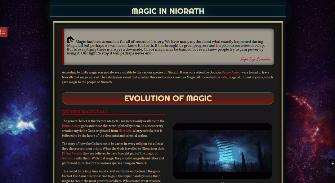 Magic in Niorath