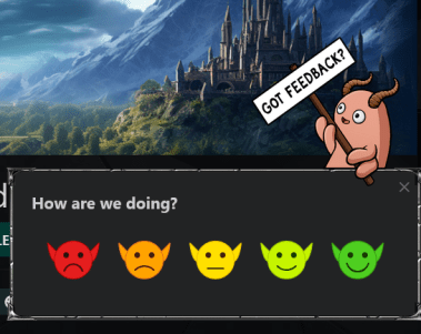 feedback modal
