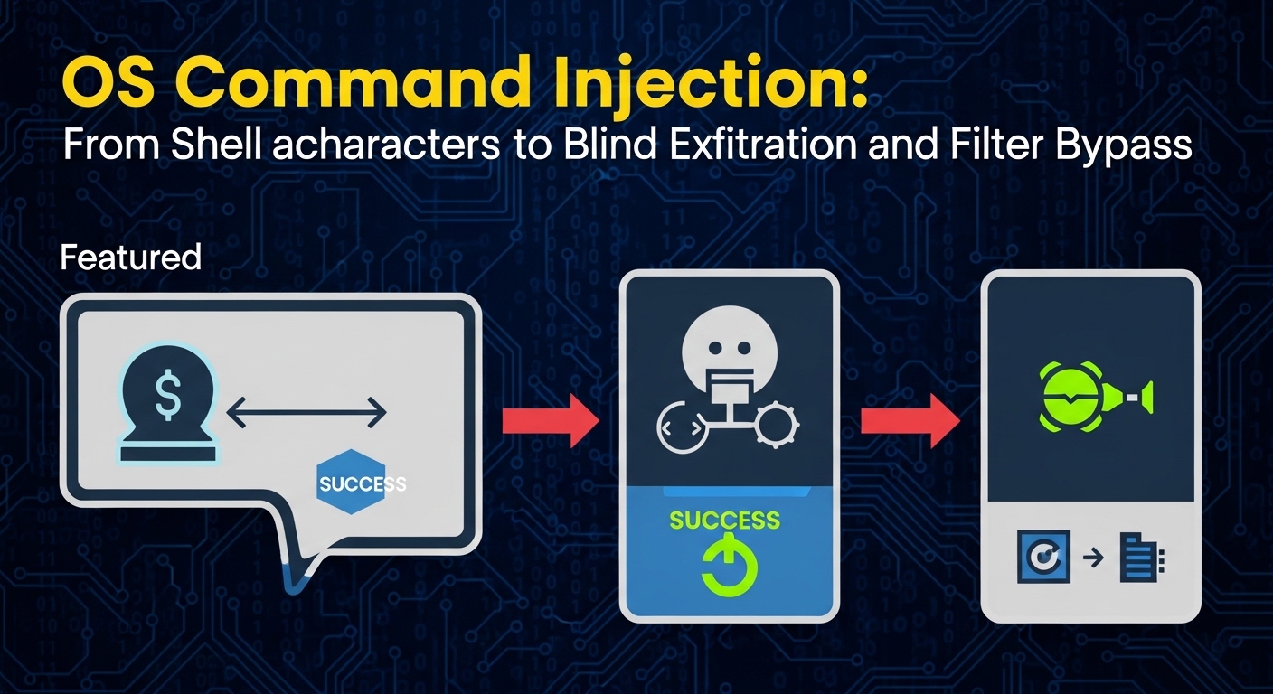 OS Command Injection: From Shell Metacharacters to Blind Exfiltration and Filter Bypass - article cover image