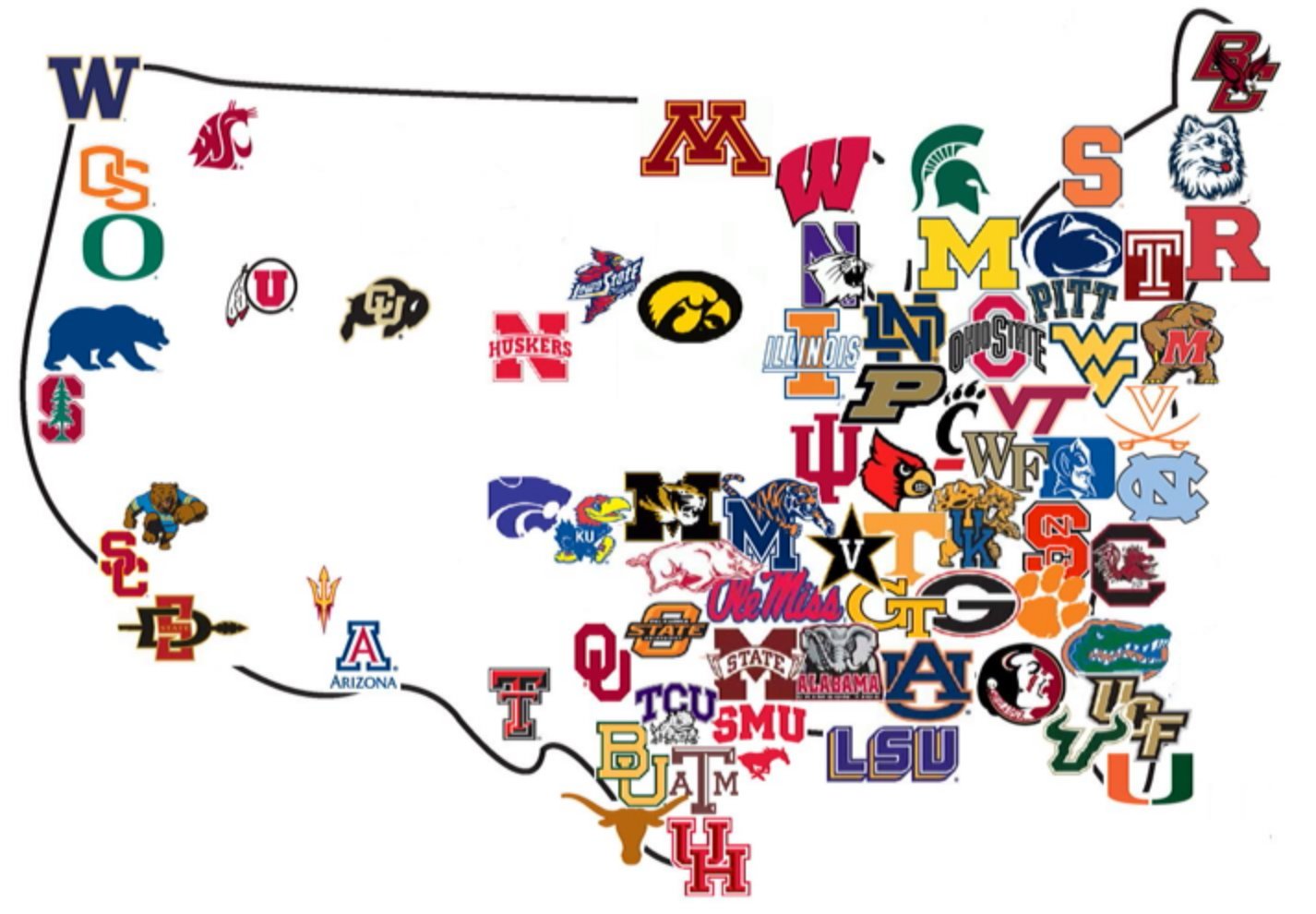 College Football For Non Football D1 Teams Page 12 Concepts Chris Creamer S Sports Logos Munity Ccslc Football Logo Design College Football Football