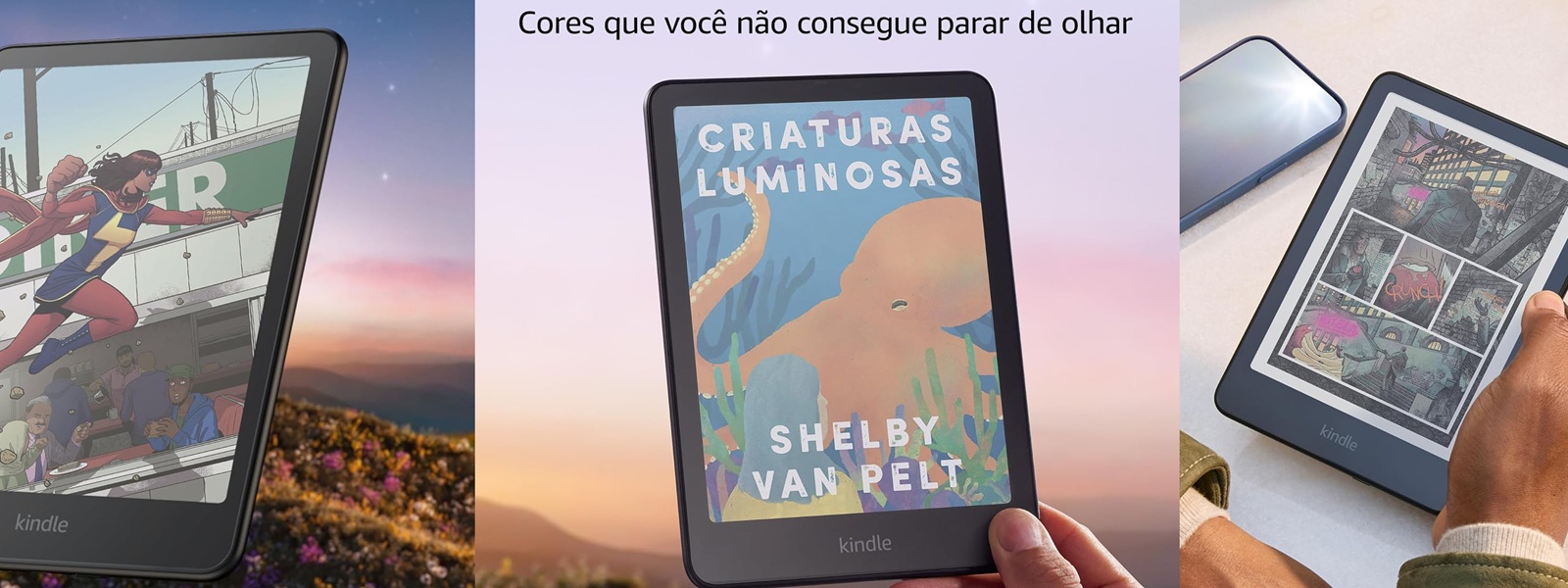 Kindle colorido começa a ser vendido na Amazon Brasil | Biblioteca