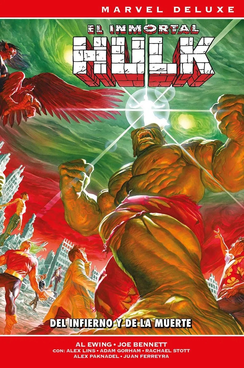 Portada cómic El Inmortal Hulk. Hulk luchando.
