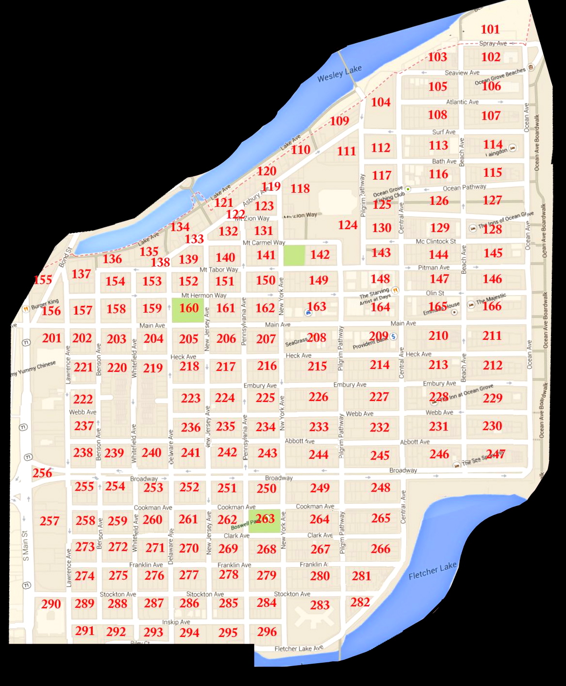 Ocean Grove new block map | M