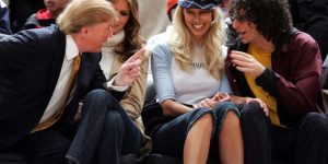 Donald Trump, Melania Trump, Beth Ostrosky and Howard Stern (Photo by James Devaney/WireImage)