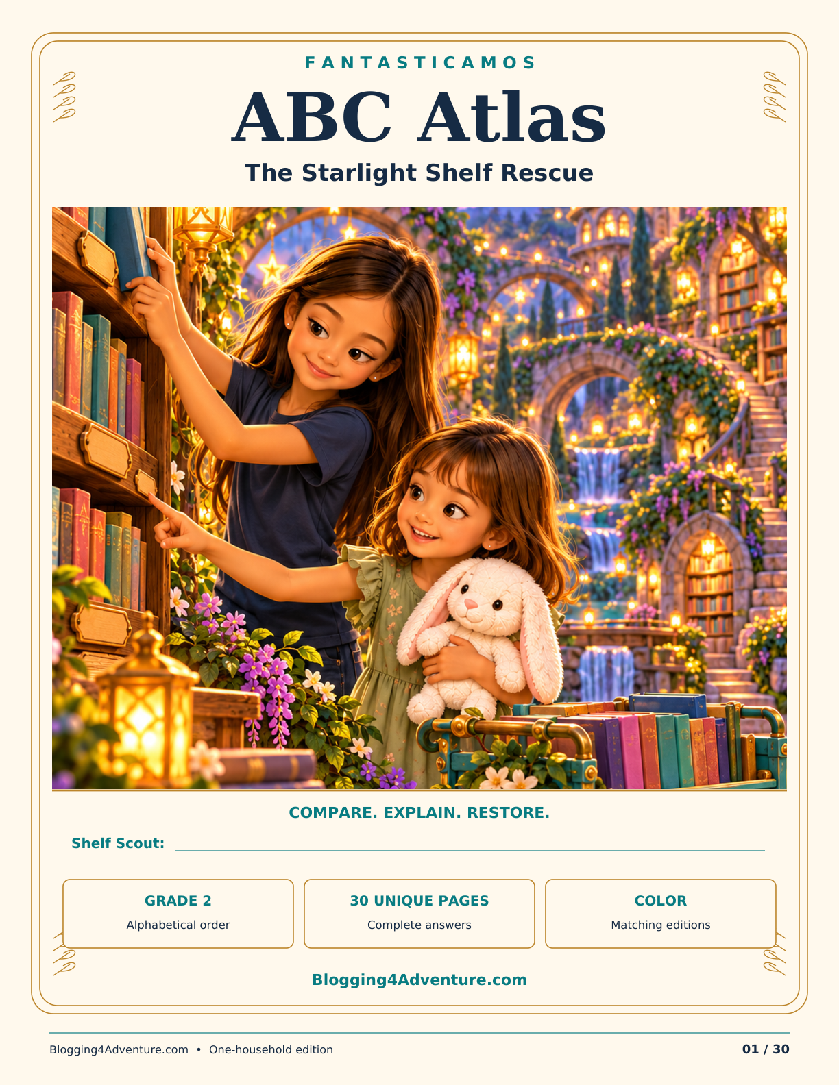 Fantasticamos ABC Atlas: The Starlight Shelf Rescue (Grade 2)