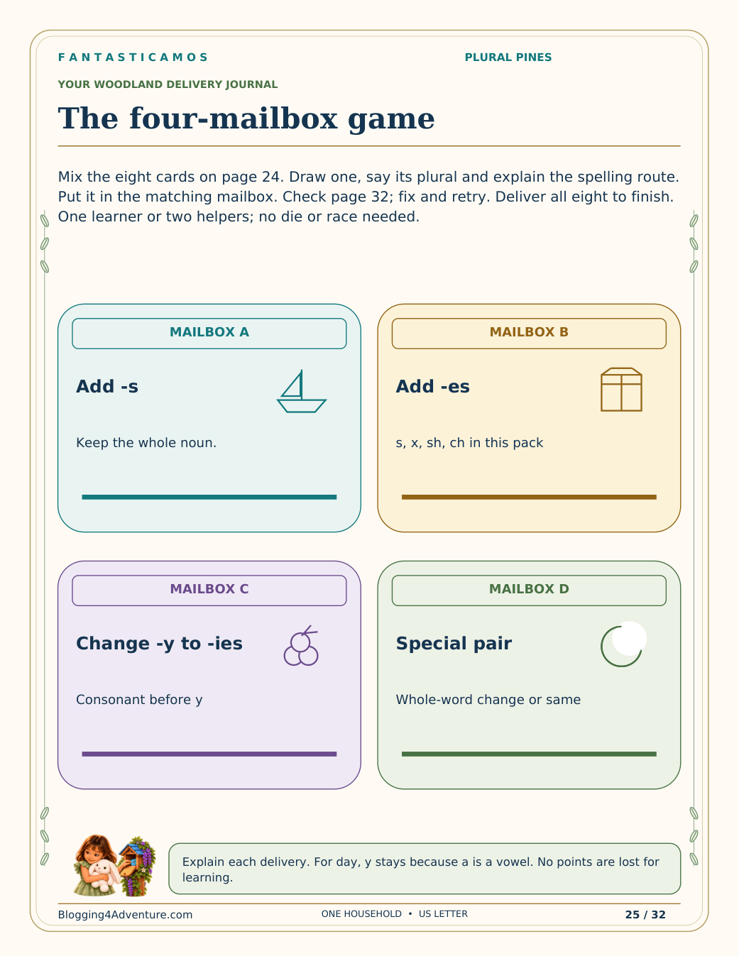 Fantasticamos Plural Pines: The One-to-Many Rescue (Grade 2)