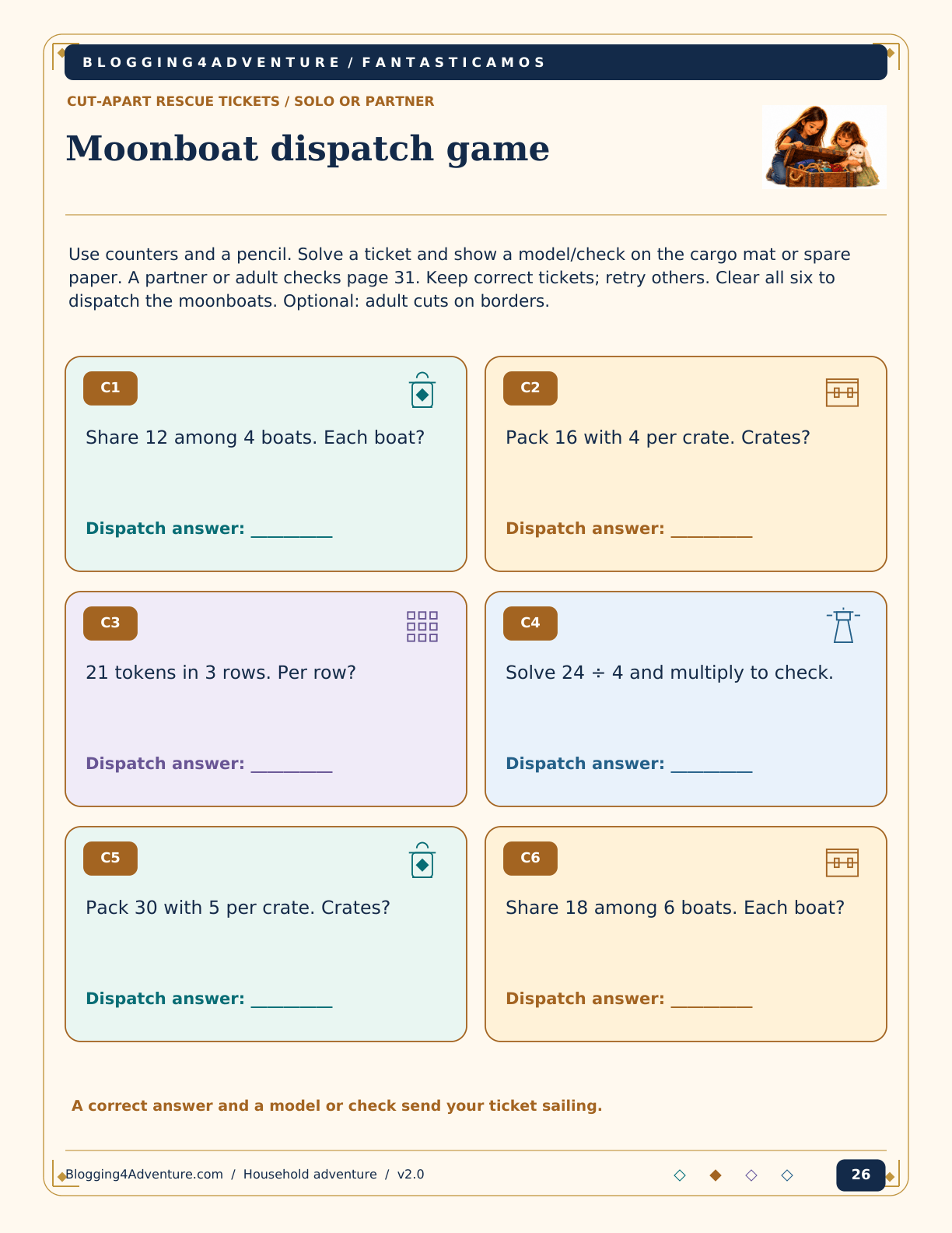 Fantasticamos Division Harbor: The Moonboat Supply Rescue (Grade 3)