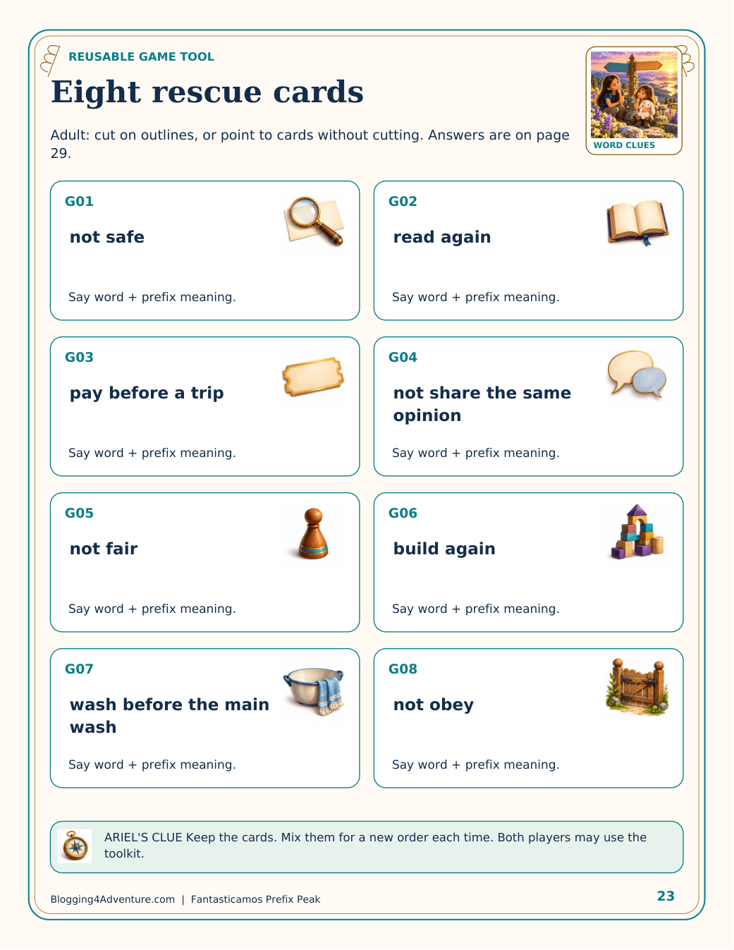 Fantasticamos Prefix Peak: The Four-Sign Rescue (Grade 2)