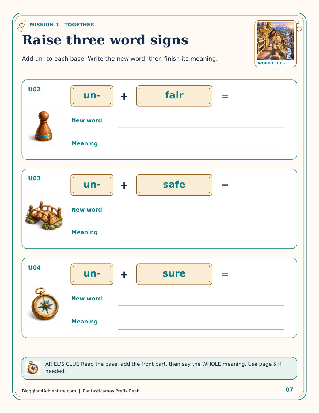 Fantasticamos Prefix Peak: The Four-Sign Rescue (Grade 2)