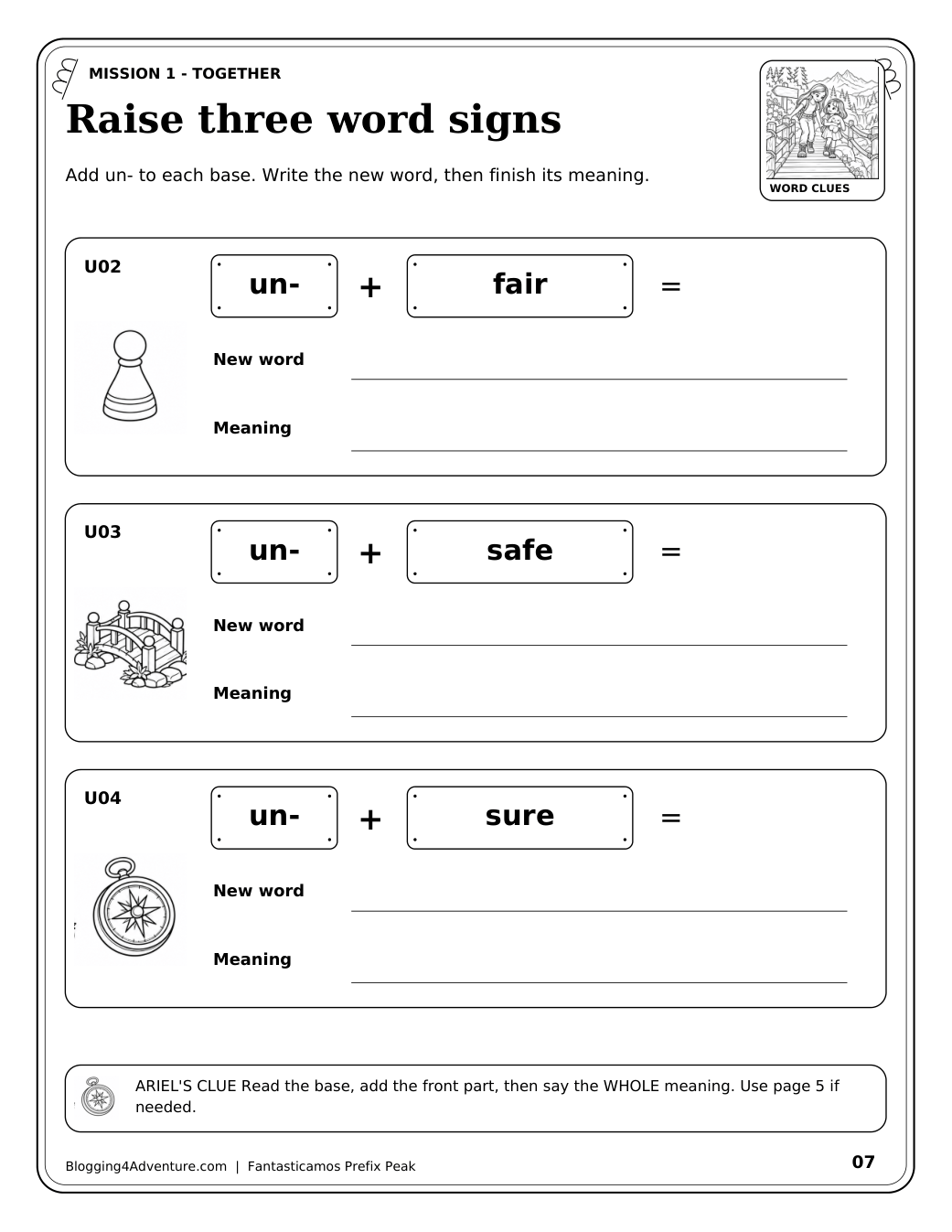 Fantasticamos Prefix Peak: The Four-Sign Rescue (Grade 2)