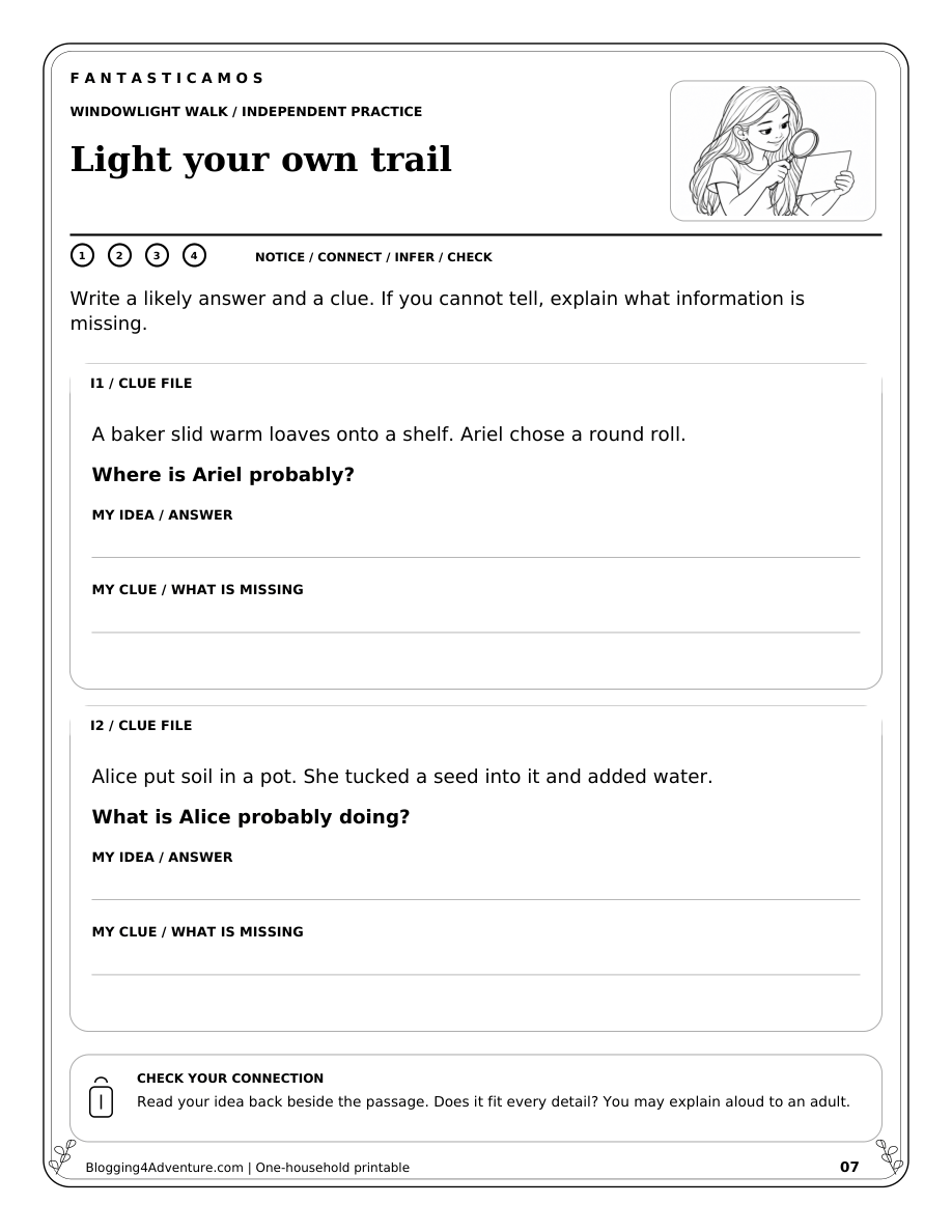 Fantasticamos Lantern Lane: The Hidden-Clue Rescue (Grade 2)