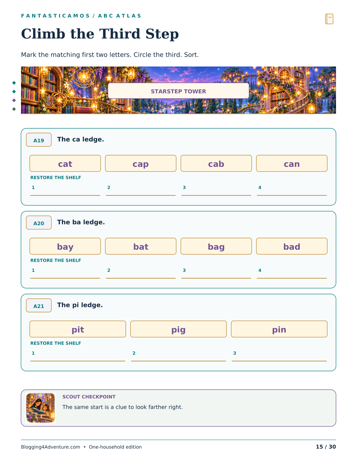 Fantasticamos ABC Atlas: The Starlight Shelf Rescue (Grade 2)