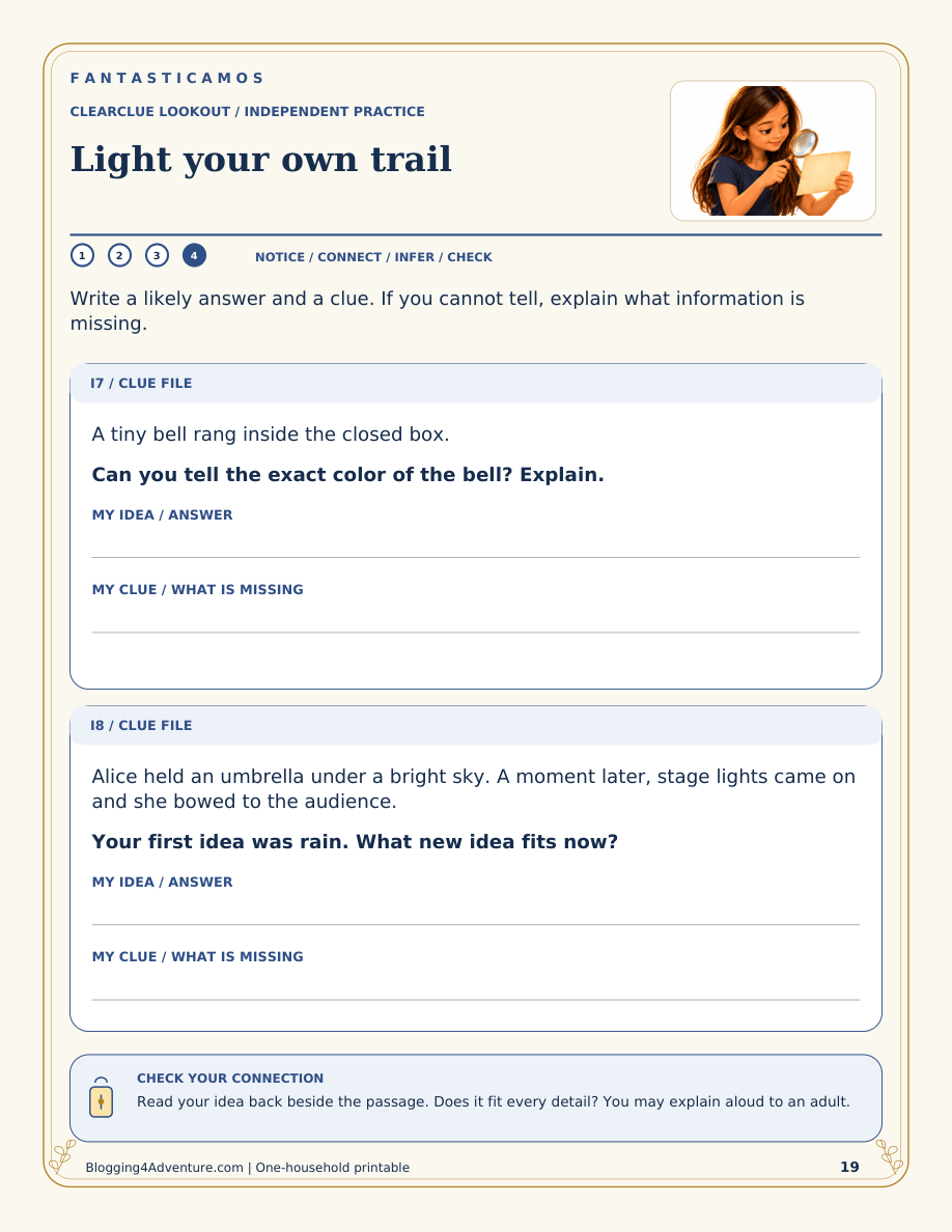 Fantasticamos Lantern Lane: The Hidden-Clue Rescue (Grade 2)