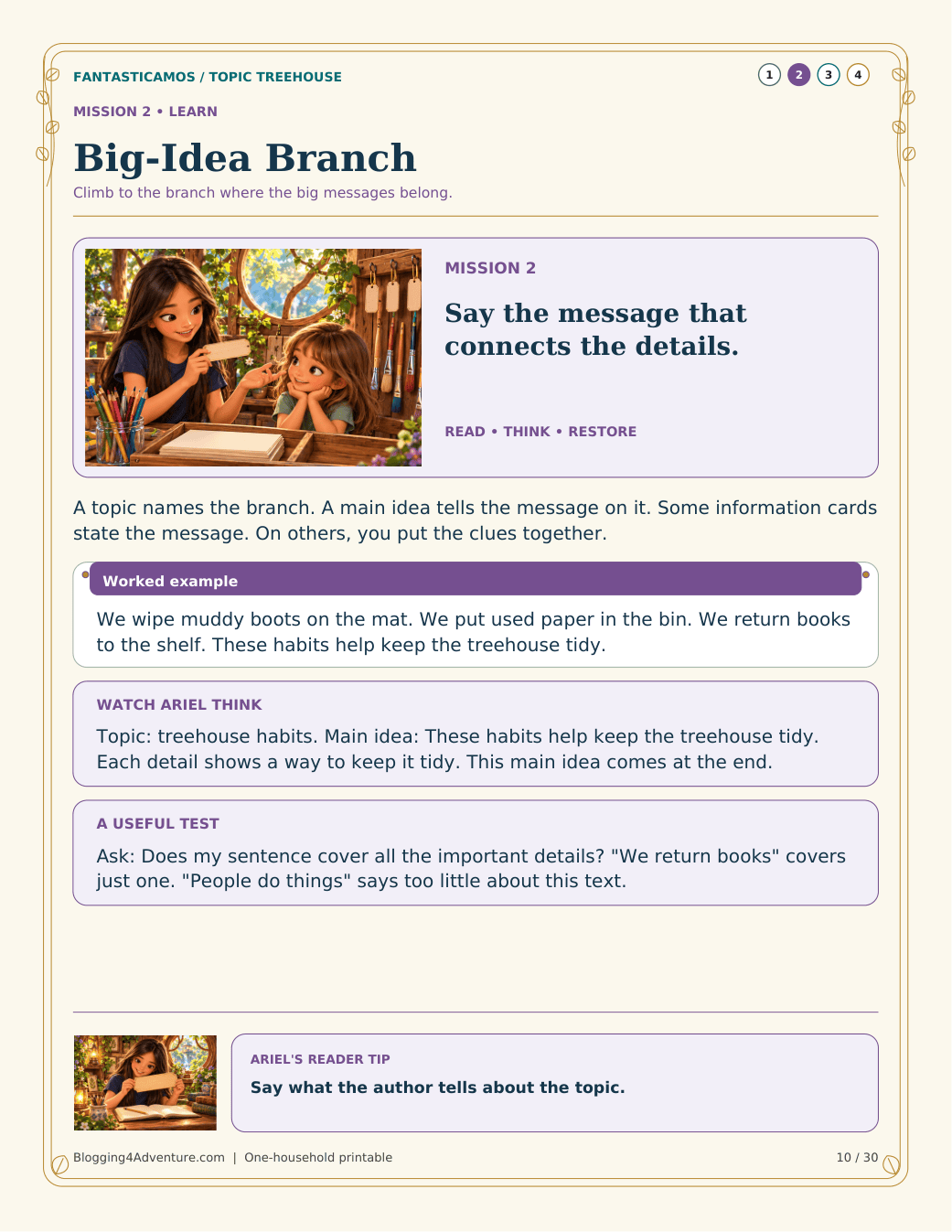Fantasticamos Topic Treehouse: The Lost Labels Rescue (Grade 2)