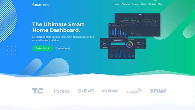 A huge hero image paired with some sleek parallax effects . 40 Best Free Wordpress Themes For 2021