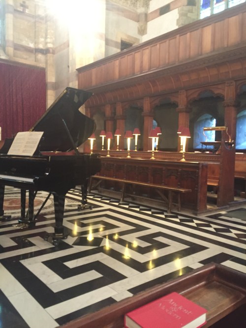 Interior showing portion of the Italian marble floor