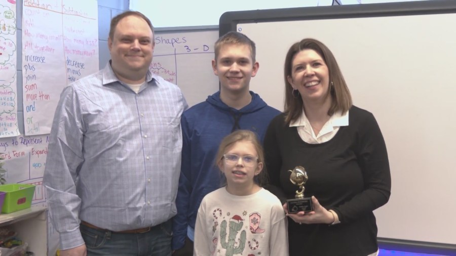 Golden Apple winner praised for the joy and consistency she brings to the classroom