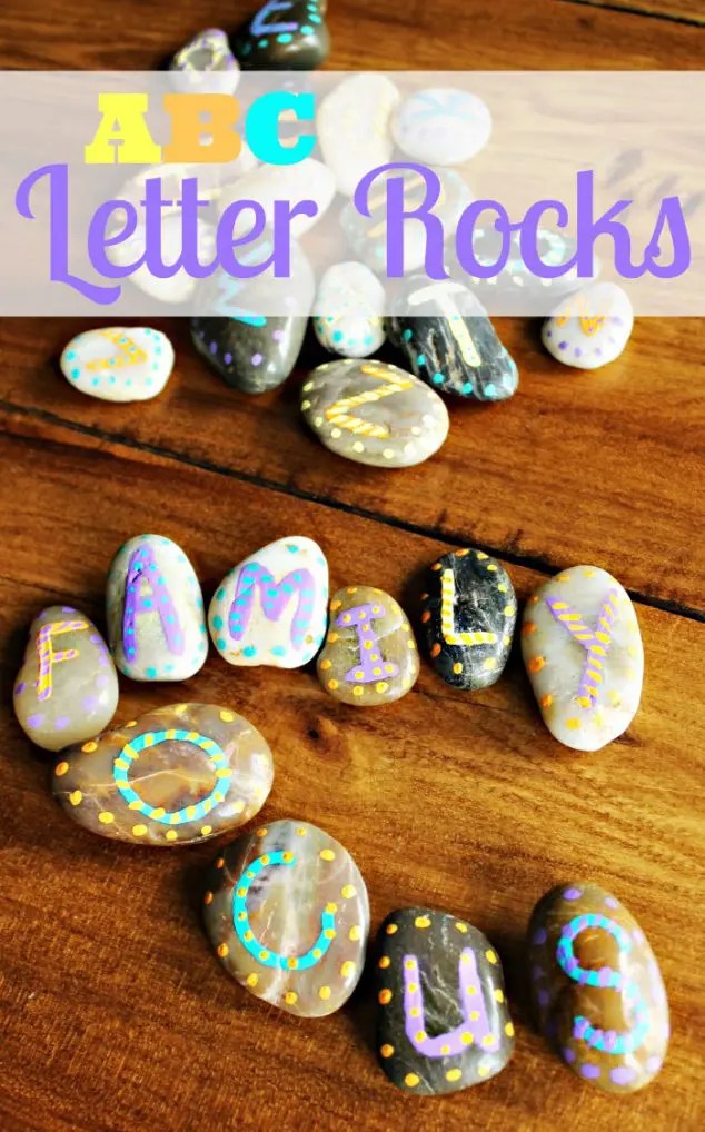 Alphabet Painted Rocks Tutorial
