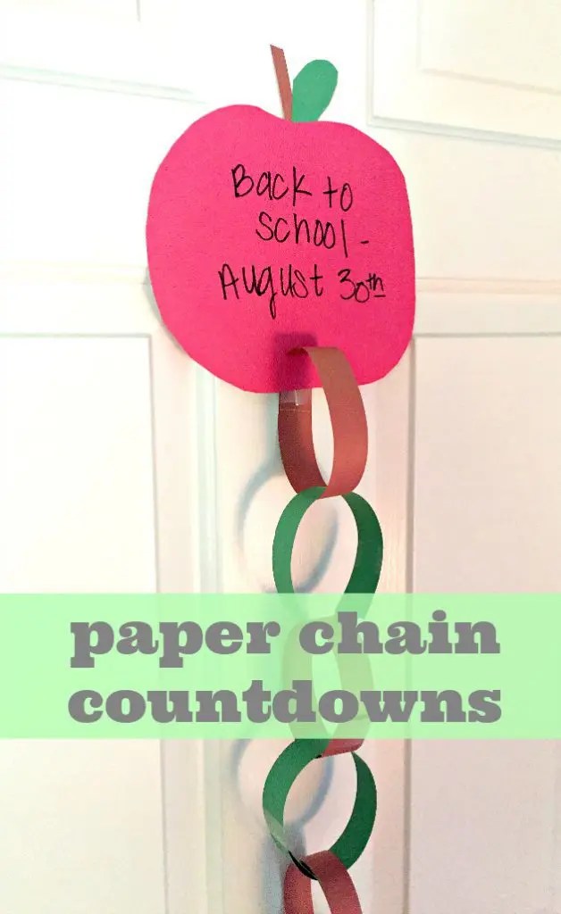 How To Make A Paper Chain Countdown