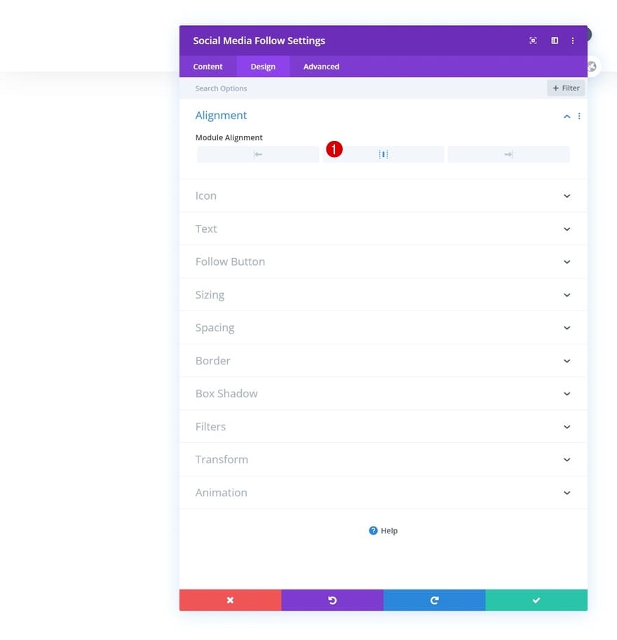 Modül hizalama yapılandırma bölümü » BlogPasCher Divi hizalama yapılandırma modülü