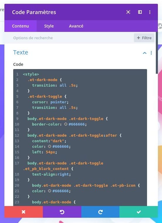 Modulcode hinzufügen » BlogPasCher Codemodul hinzufügen