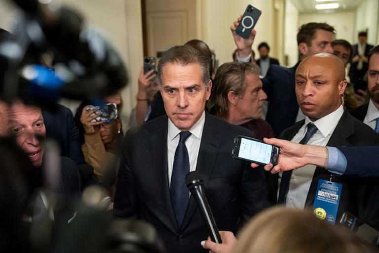 Hunter Biden, son of U.S. President Joe Biden, departs a House Oversight Committee meeting at Capitol Hill, Jan. 10, 2024. Hunter Biden, son of U.S. President Joe Biden, departs a House Oversight Committee meeting at Capitol Hill, Jan. 10, 2024.