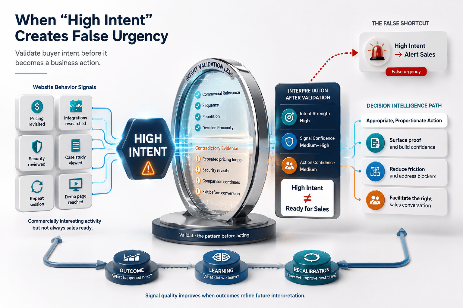 Why Website Intent Tracking Tools Create False Urgency and How to Validate Buyer Intent Before Sales Acts