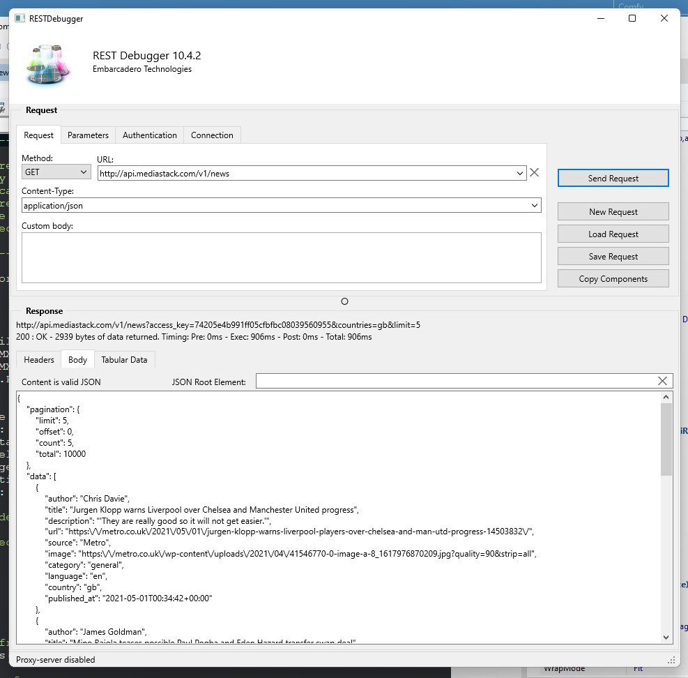 img4restdebuggerdelphifiremonkeymediastackapiintegration3298416 | Embarcadero RAD Studio Delphi  C++Builder Blogs img 4 rest debugger delphi firemonkey mediastack api integration 3298416 2