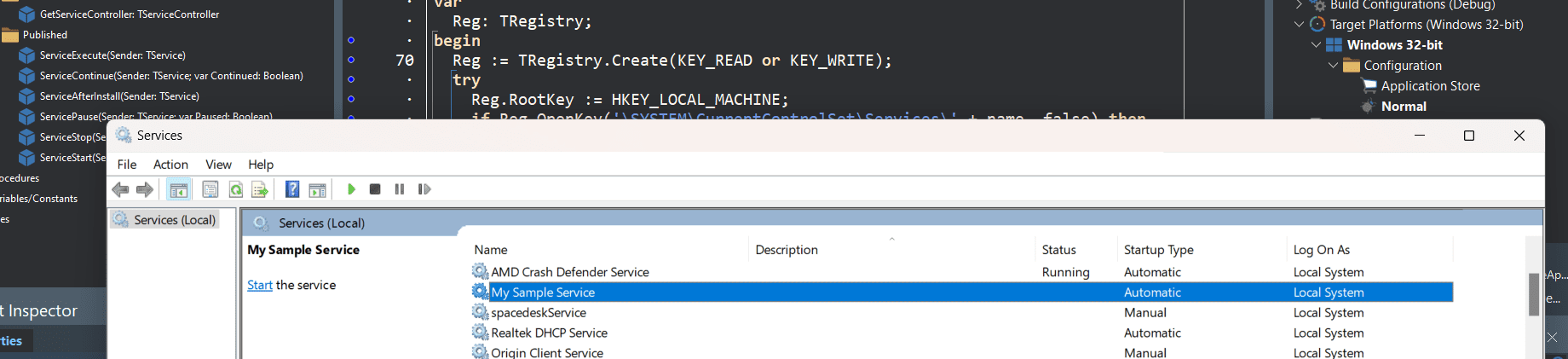 windows-services-install-start-stop-pause-windows-service-Delphi ...